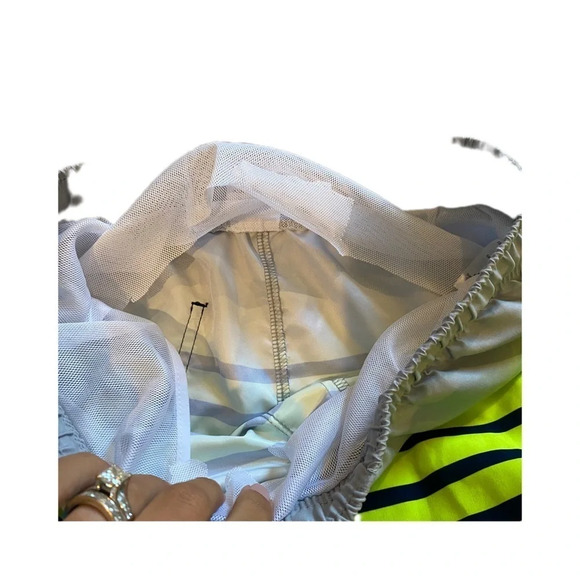 Boys 10/12 Bright Striped Swim Trunks​ - Picture 4 of 4